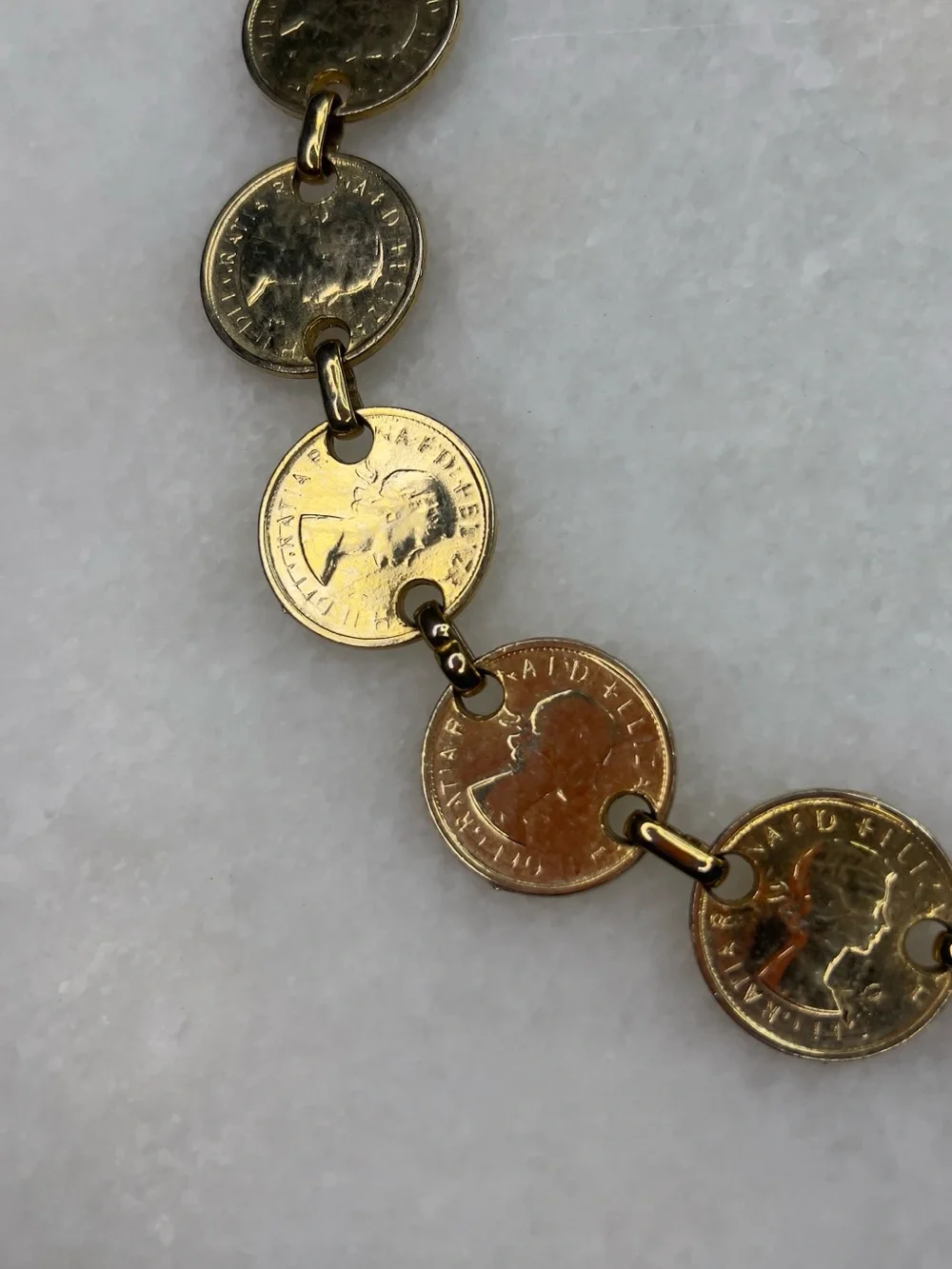 1980s Vintage Coin Belt